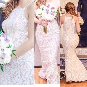 White special occasion lace gown